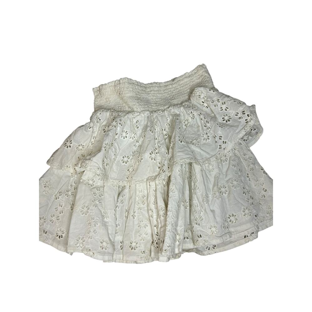 Crewcuts white eyel3t skirts size 6-7